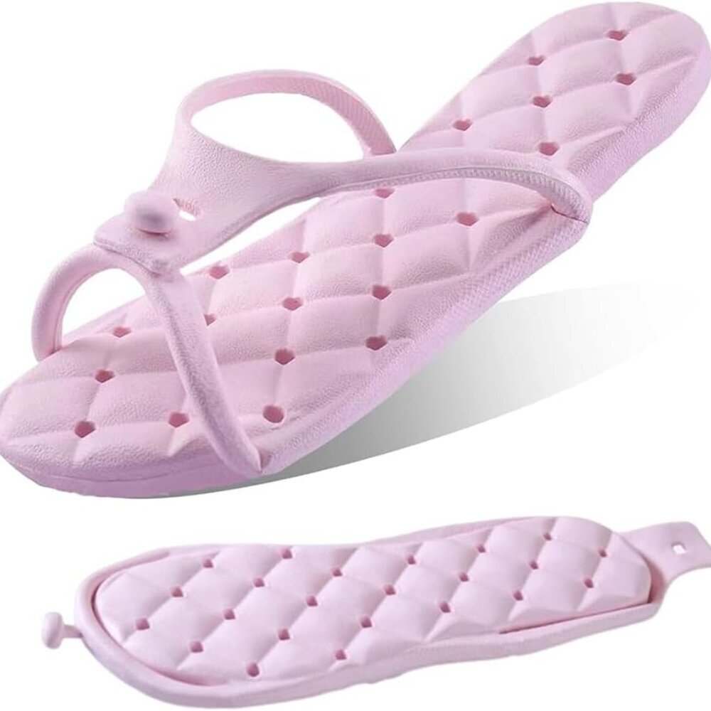 Dry Quickly Non Slip Bath Slippers with Holes Waterproof Lightweight Travel